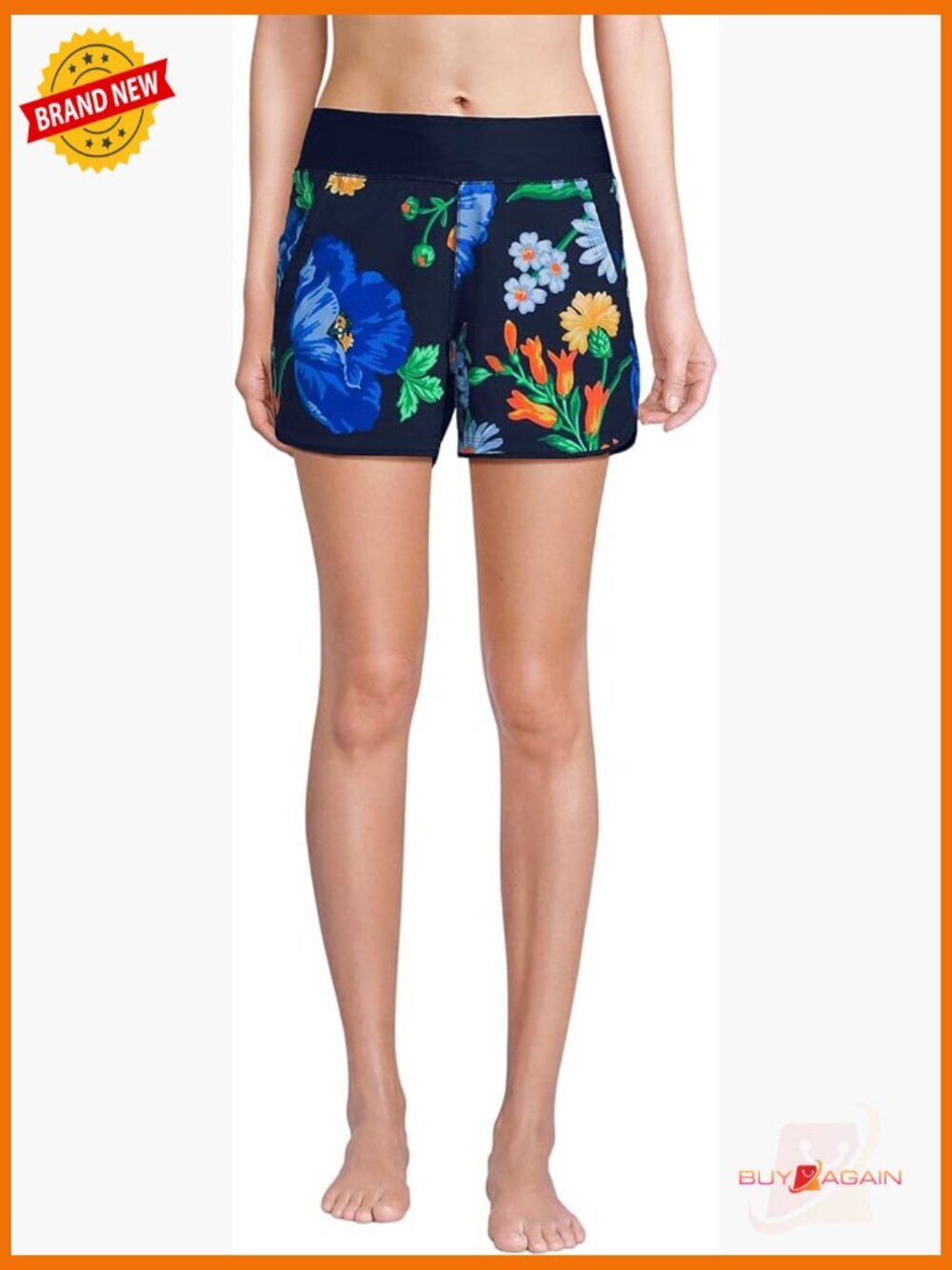 Women's Quick Dry Board Shorts with Panty UPF 50 Stretch